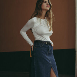 Falda Midi denim