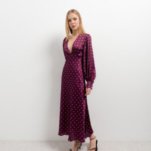 vestido satinado estampado-163-m