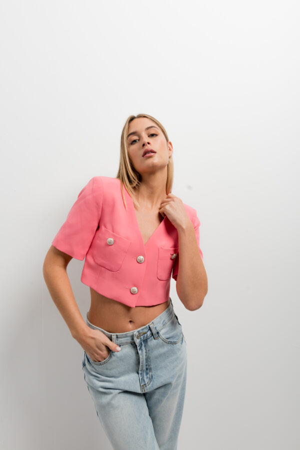 chaqueta cropped-coral-l