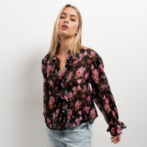 blusa estampada gasa-negro-xl