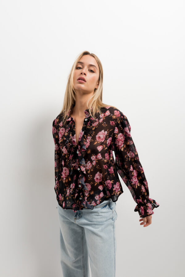 blusa estampada gasa-negro-xl