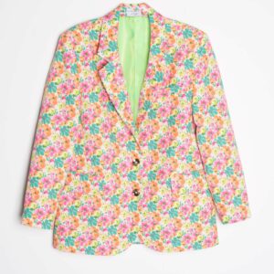 blazer oversize estampado floral-verde-m