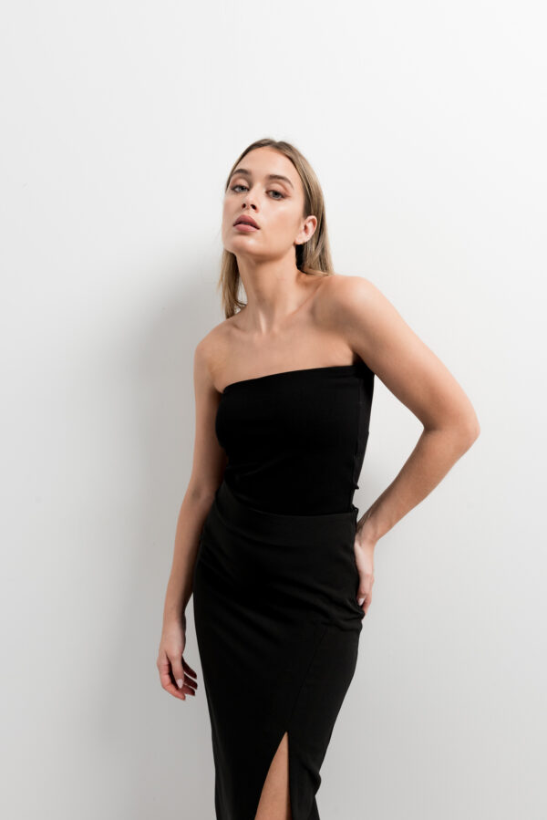 falda midi abertura-negro-xl