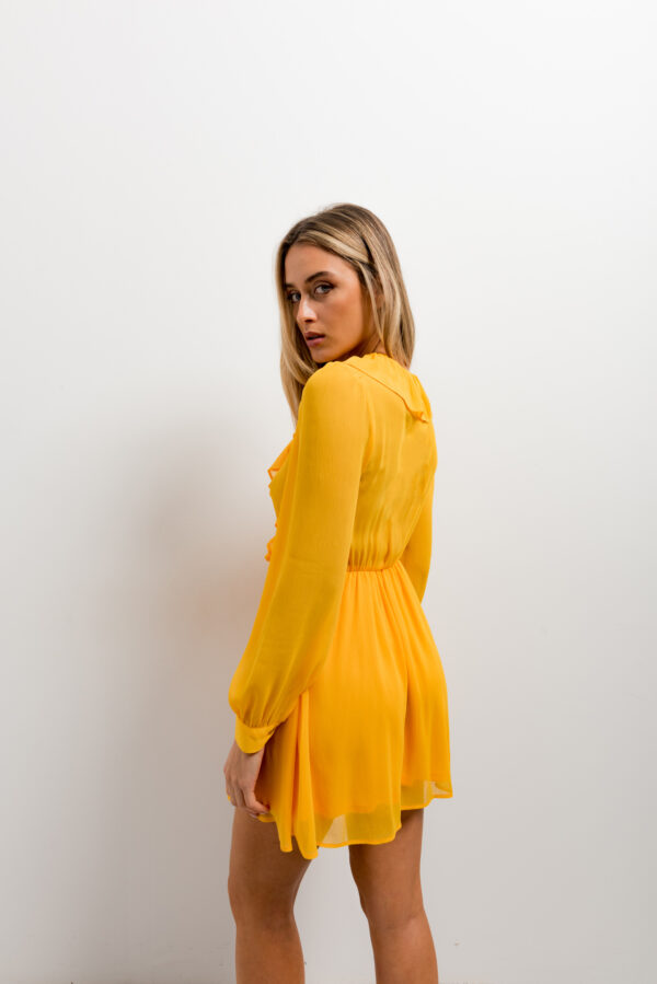 vestido volantes-amarillo-xl