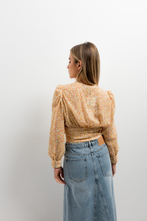 blusa frunces estampado floral-amarillo-l