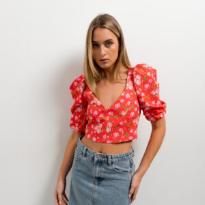 top estampado floral-coral-l