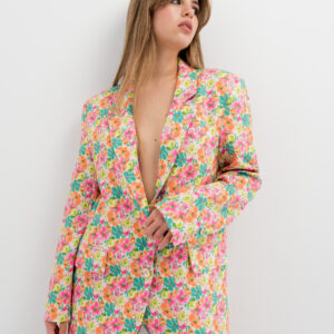 Blazer Oversize Estampado Floral