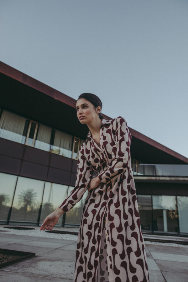 Vestido Camisero Estampado