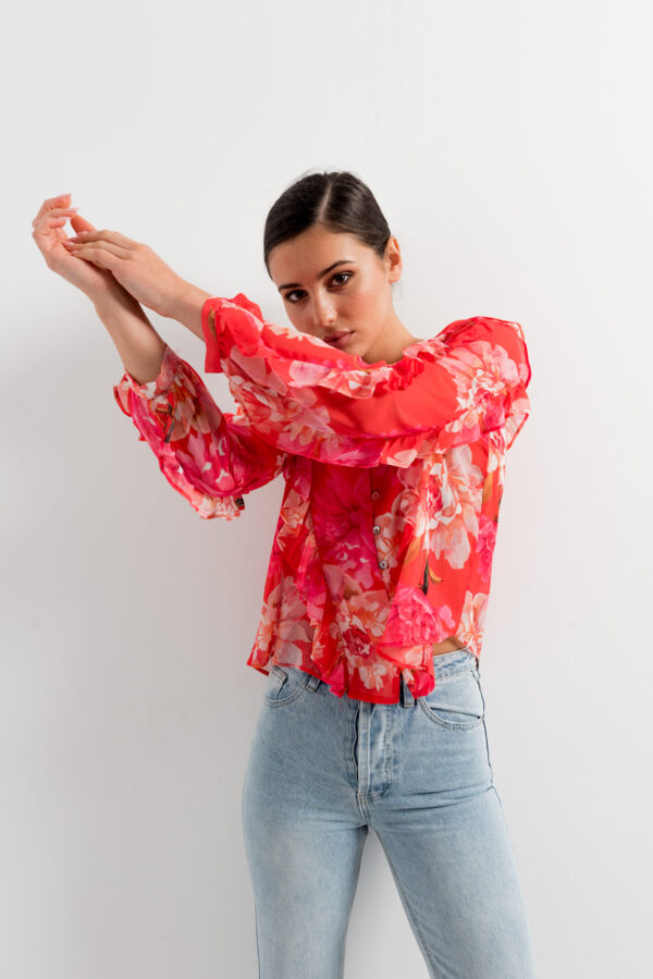 blusa estampada gasa-rojo-xl