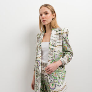 blazer textura estampado-verde agua-xl