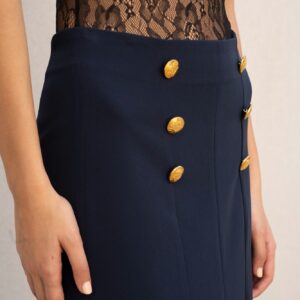 Falda Botones Dorados