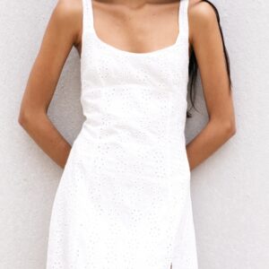 Vestido Midi Perforado