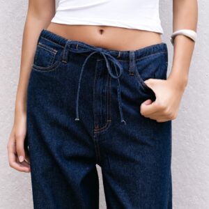 Pantalon Fluido Efecto denim