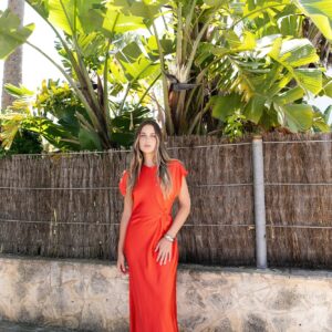 Vestido Nudo delantero